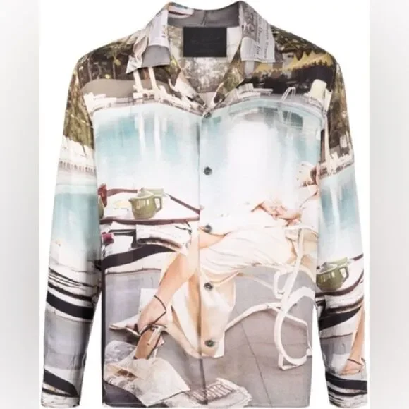 Limitato Terry O'neil The Day After Button Down Shirt Faye Dunaway Oscar Print - Picture 2 of 5